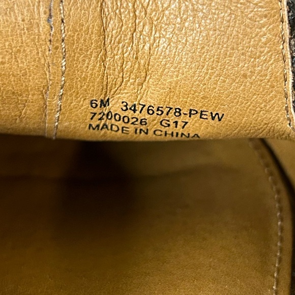 Frye Terri Metallic Embossed Mule in Pewter, size 6. - Picture 8 of 8